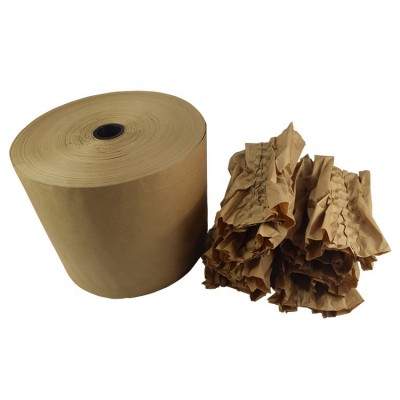 Promotion 70MM 80GSM 90GSM Customized Printing White Brown Kraft Paper Roll Cushion Void Filling  Machine For Packing